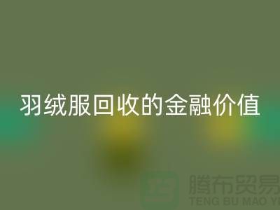 了解羽绒服必一网页版的金融价值-浙江鸭绒必一网页版厂家