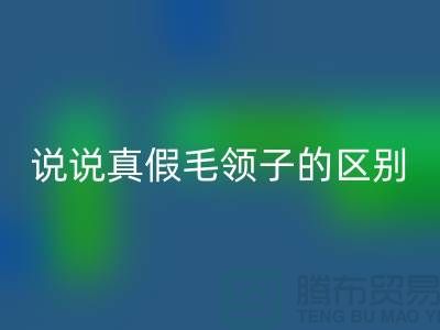 说说真假毛领子的区别，你别掉进坑里-长期大量必一网页版毛领毛条公司