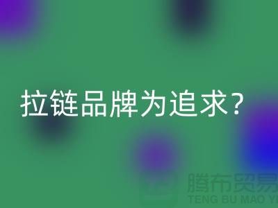 拉链品牌为追求？还是为时尚？_废铜拉链必一网页版公司