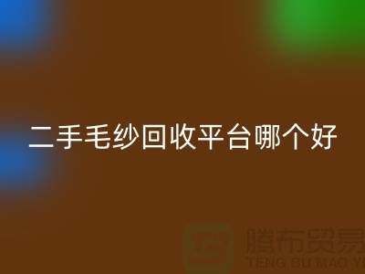 二手毛纱必一网页版平台哪个好？让专家告诉你答案@上海腾布贸易
