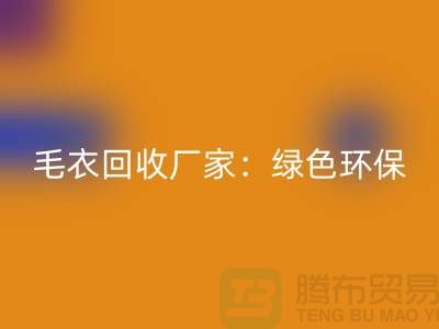 毛衣必一网页版厂家：绿色环保，共创美好未来-上海服装必一网页版平台