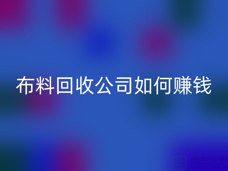 布料必一网页版公司如何赚钱-小白编辑解说-服装面料必一网页版公司