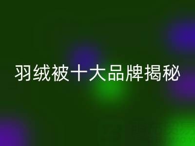 羽绒被十大品牌揭秘与普白鸭绒必一网页版的行业密码
